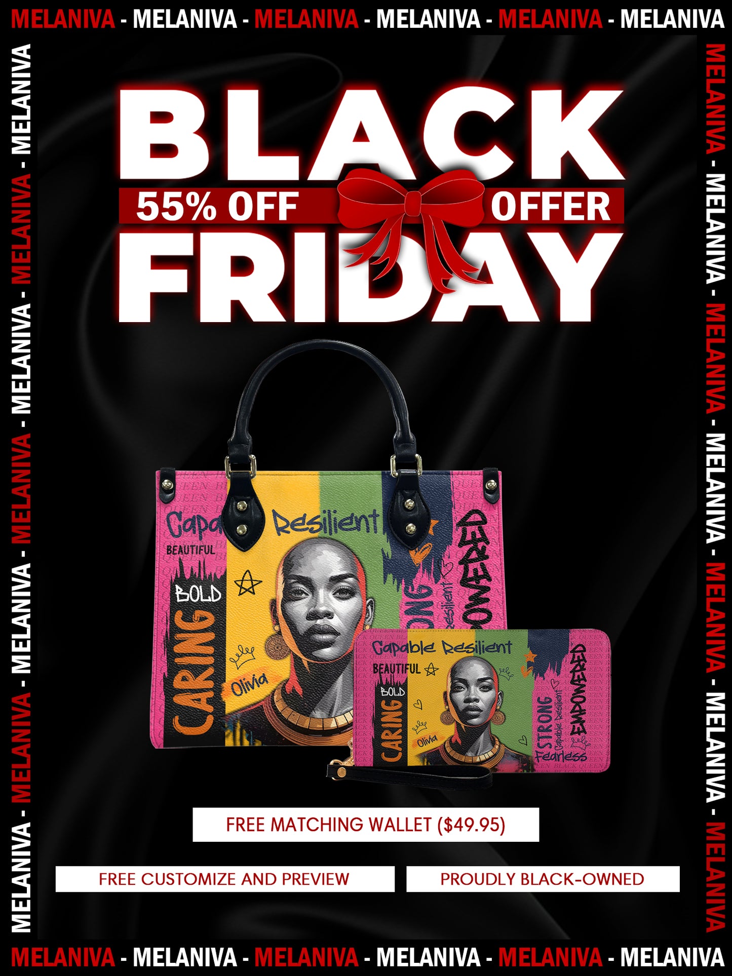 Melaniva "Bold Magenta Spirit" Leather Handbag Deal