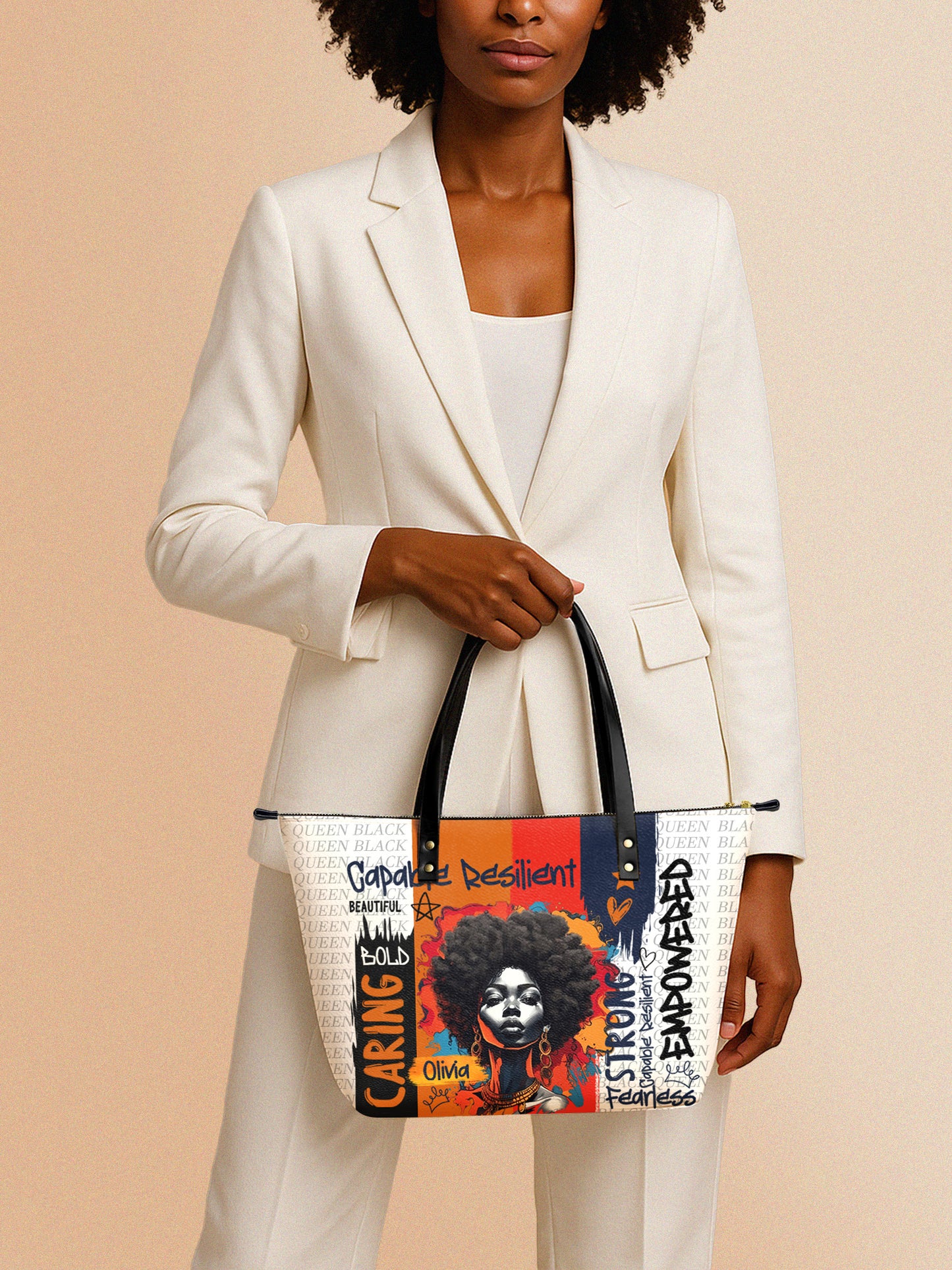 Melaniva Empowered Essence Leather Tote Bag Deal (FREE WALLET)