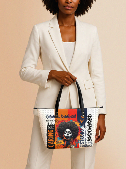 Melaniva Empowered Essence Leather Tote Bag Deal (FREE WALLET)