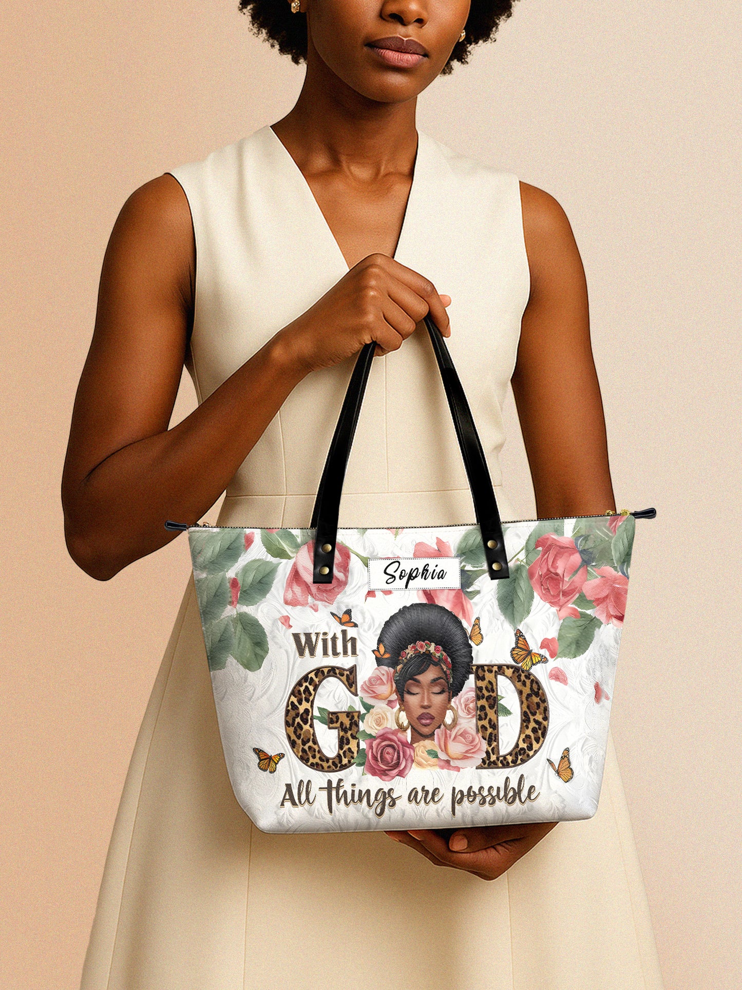 Melaniva Divine Possibility Leather Tote Bag Deal (FREE WALLET)