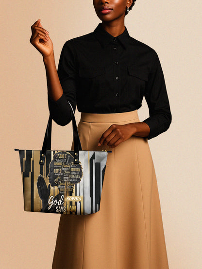 Melaniva Divine Identity Leather Tote Bag Deal (FREE WALLET)