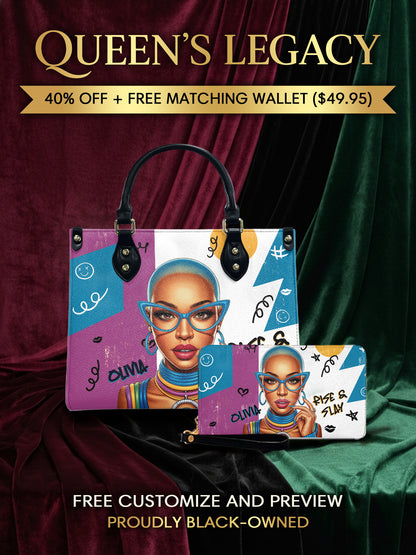 Melaniva Rise & Pop Leather Handbag Deal (FREE WALLET) - Melaniva