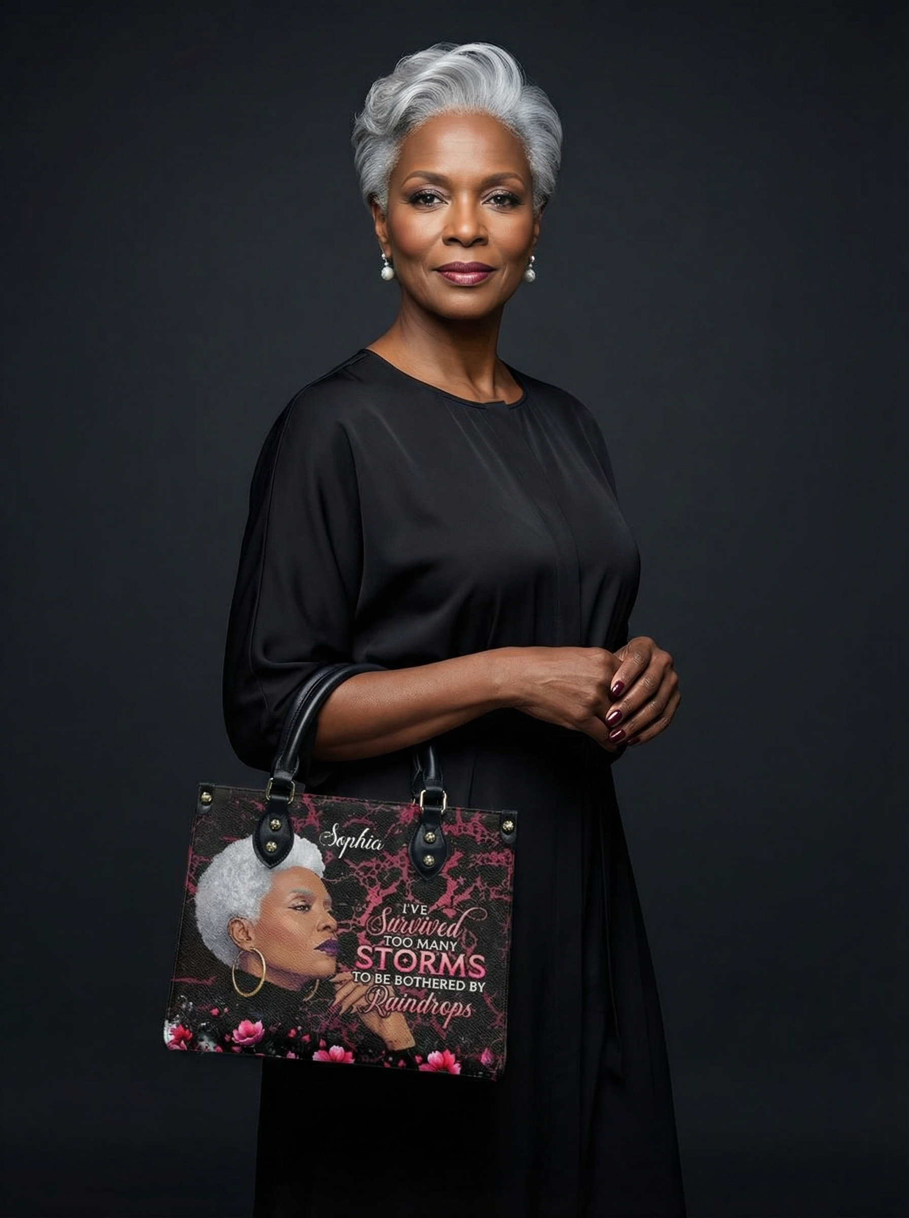 Melaniva “Timeless Ebony Grace” Leather Handbag Deal - Melaniva