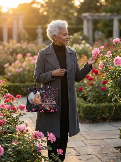 Melaniva “Timeless Ebony Grace” Leather Handbag Deal - Melaniva