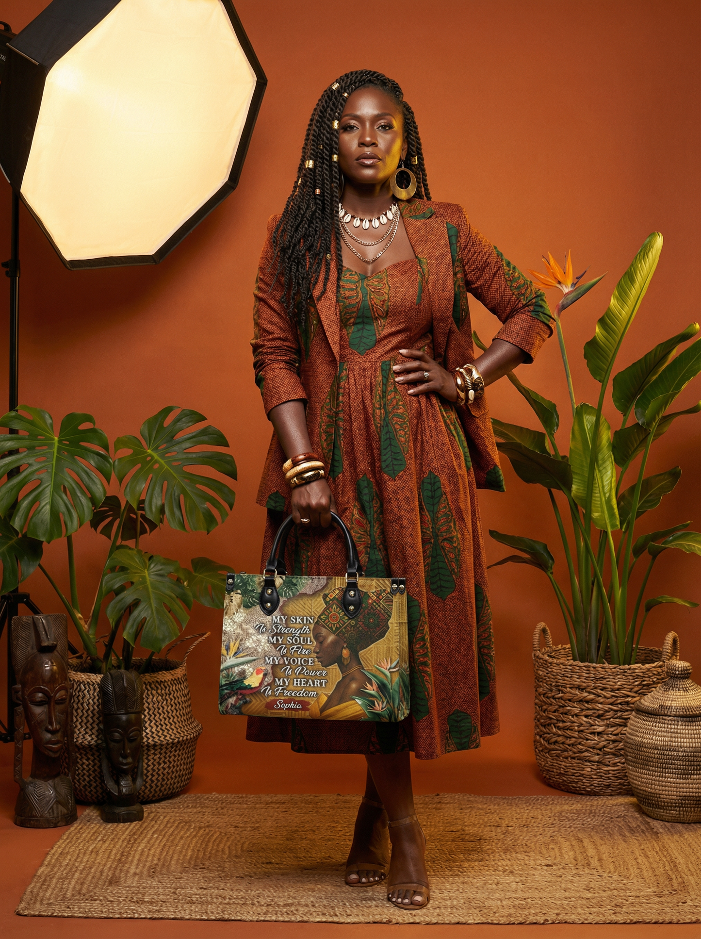 Melaniva Tropical Spirit Leather Handbag Deal - Melaniva