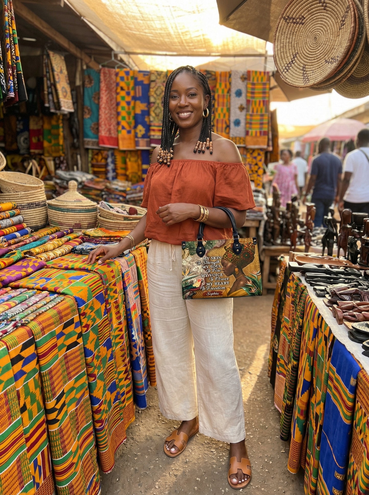 Melaniva Tropical Spirit Leather Handbag Deal - Melaniva