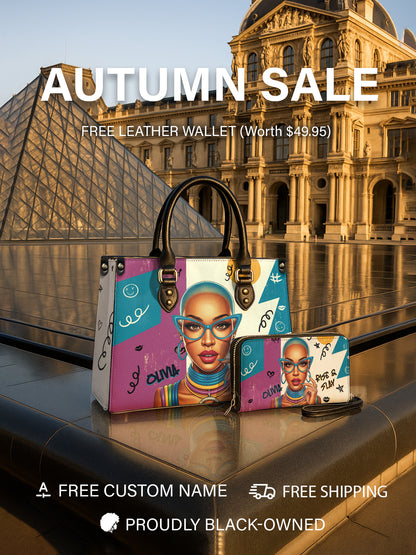Melaniva Rise & Pop Leather Handbag Deal (FREE WALLET)