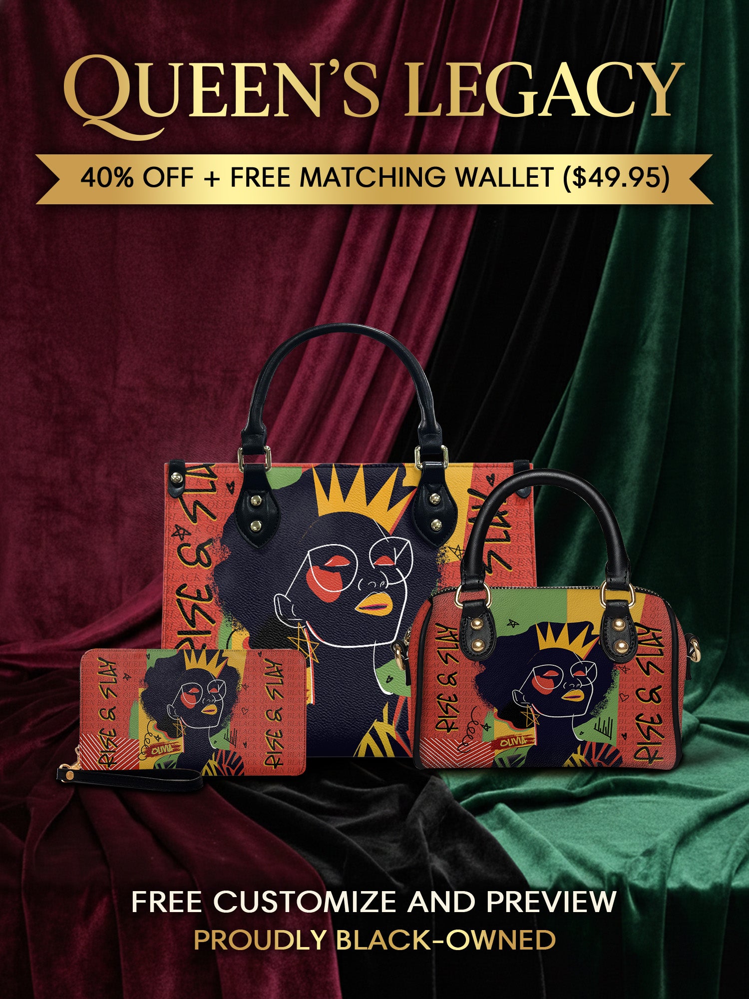 Melaniva "Crowned Muse Red" The Perfect Trio - Melaniva