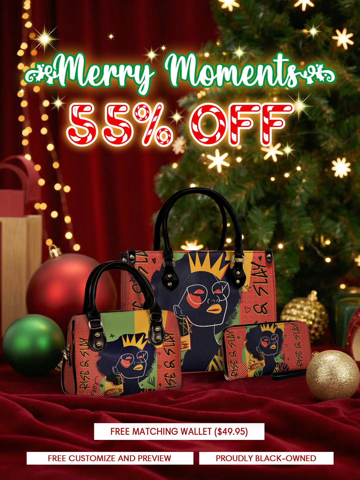 Melaniva "Crowned Muse Red" The Perfect Trio