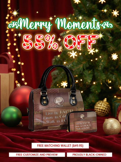 Melaniva Faith & Grace Leather Mini Satchel Deal