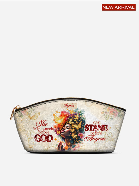 Melaniva Power of Prayer Leather Eclipse Makeup Bag