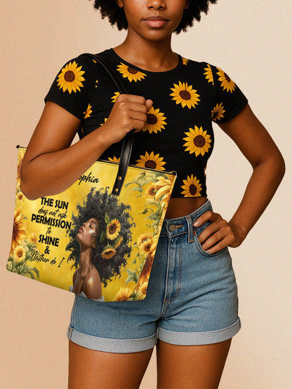 Melaniva Sunlit Crown Leather Tote Bag Deal (FREE WALLET)