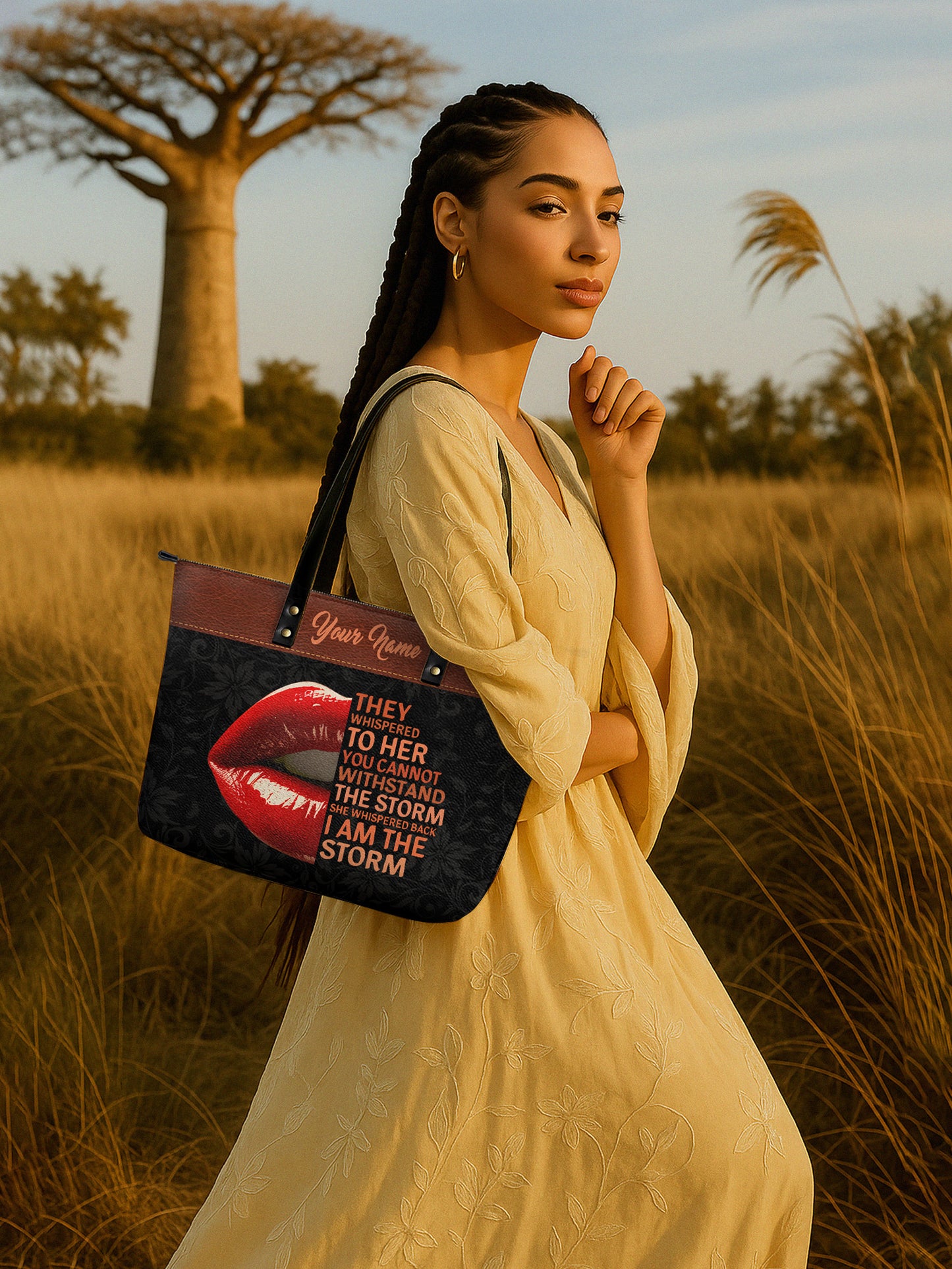 Melaniva Storm Kiss Leather Tote Bag Deal (FREE WALLET)