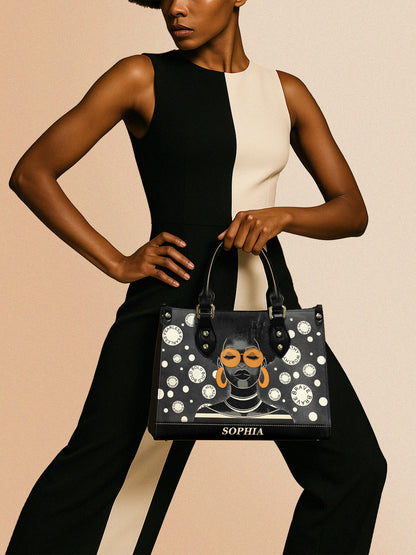 Melaniva Circle of Strength Leather Handbag Deal (FREE WALLET)