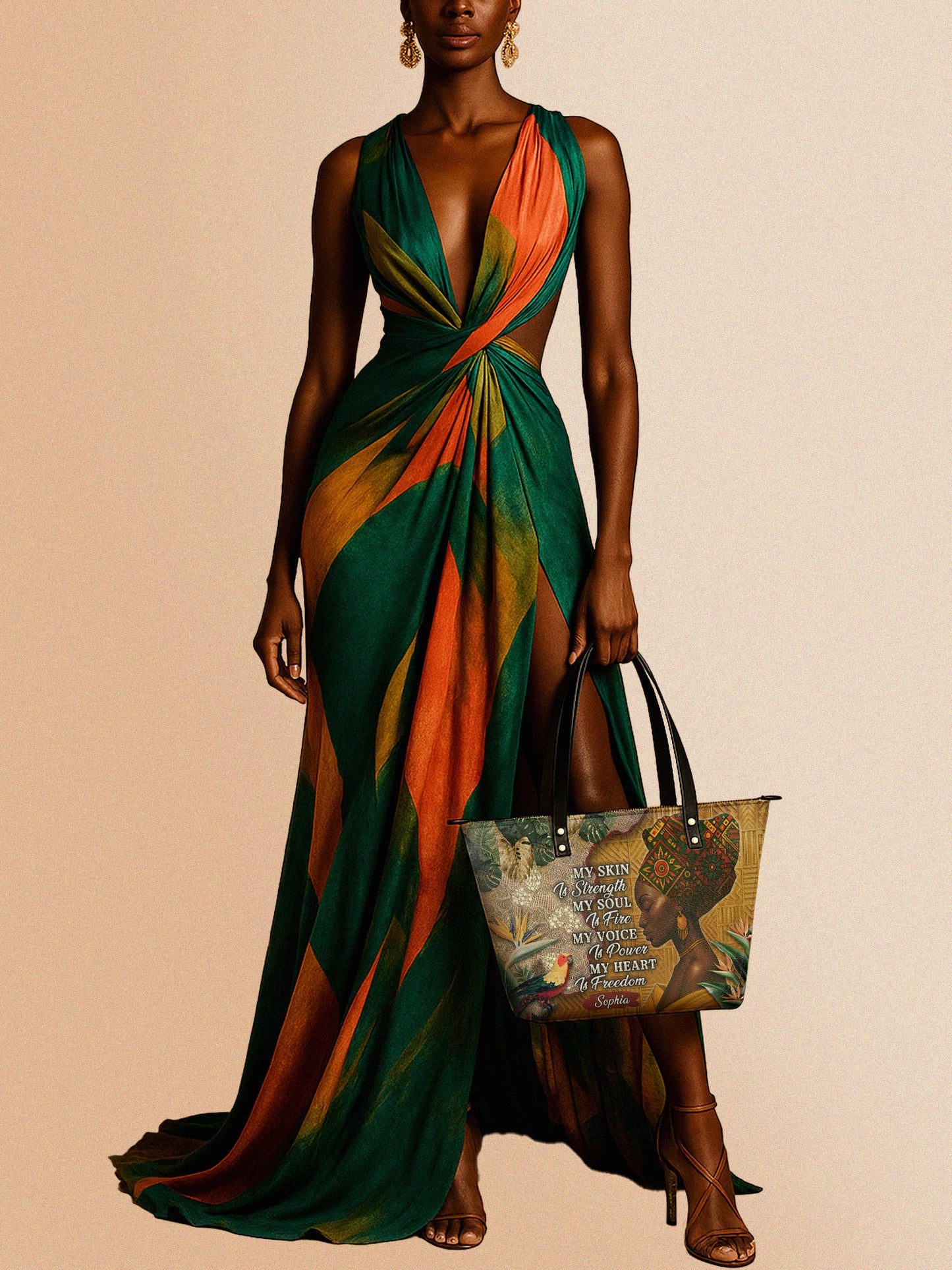 Melaniva Tropical Spirit Leather Totebag Deal