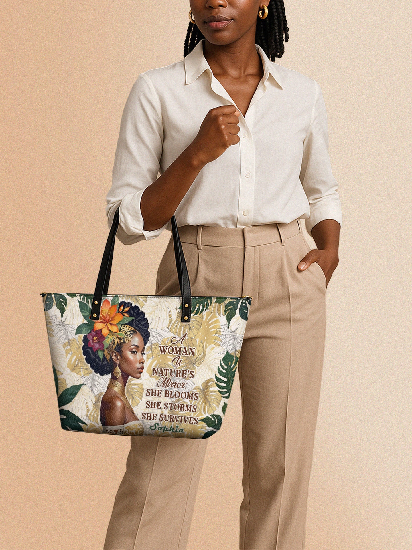 Melaniva Eternal Blossom Leather Totebag Deal