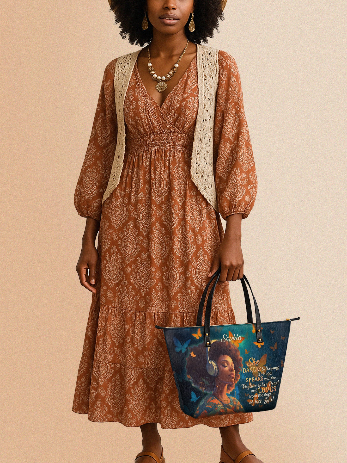 Melaniva Heart Song Leather Totebag Deal