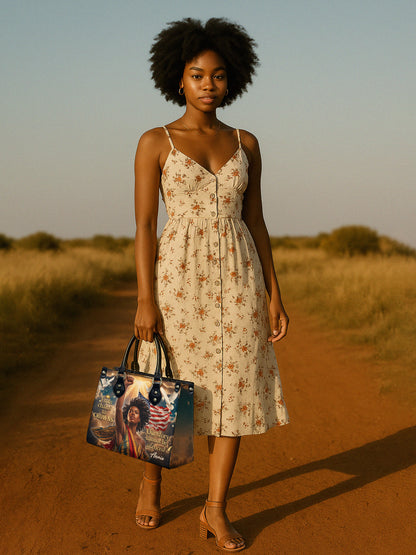 Melaniva Story of Strength Leather Handbag Deal - Melaniva