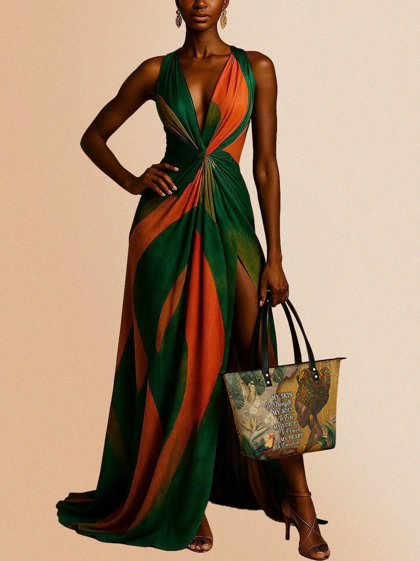 Melaniva Tropical Spirit Leather Totebag Deal