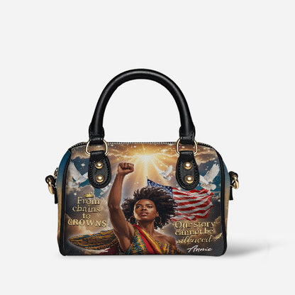 Melaniva Story of Strength Leather Mini Satchel