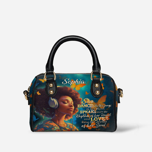 Melaniva Heart Song Leather Mini Satchel