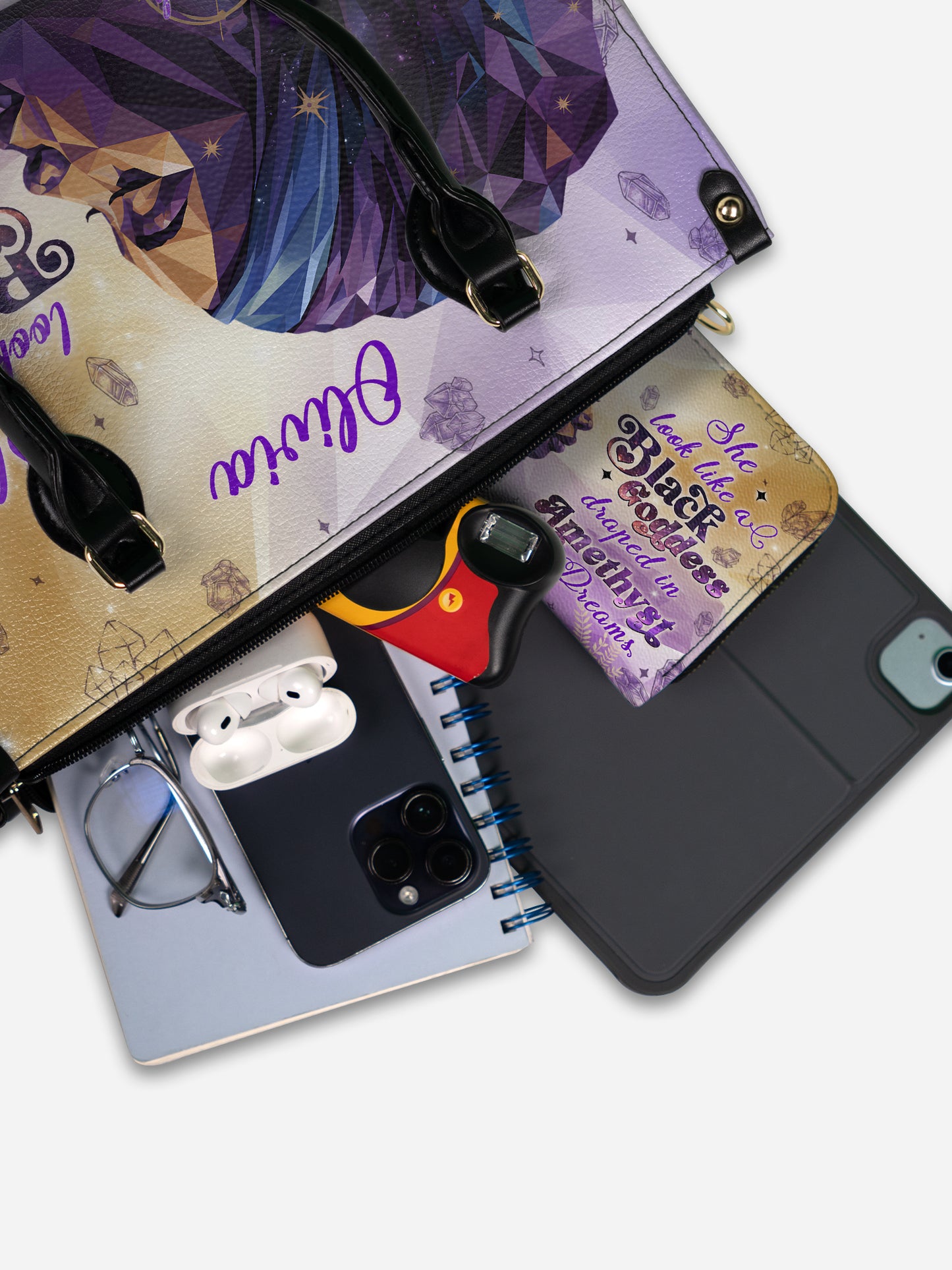 Melaniva "Amethyst Dreams" Leather Handbag Deal