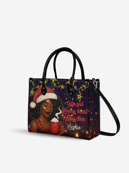 Melaniva Peaceful Christmas Leather Handbag Deal - Melaniva