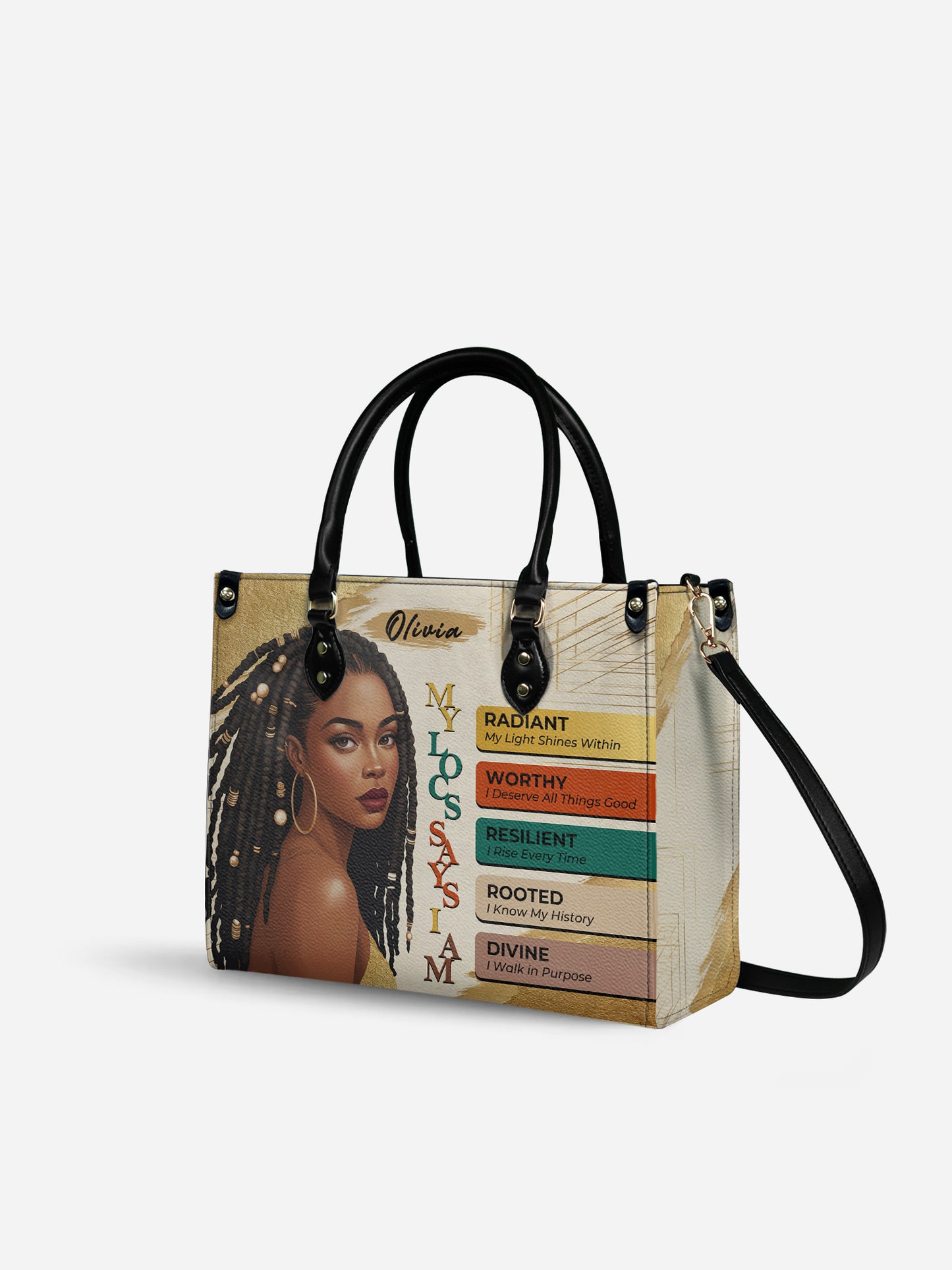 Melaniva “The Power of I Am” Leather Handbag Deal