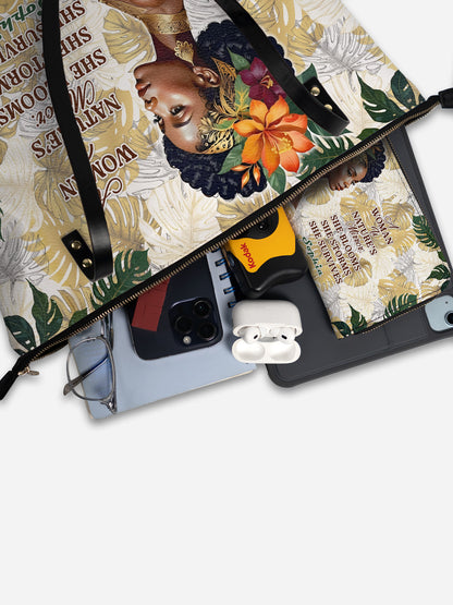 Melaniva Eternal Blossom Leather Totebag Deal