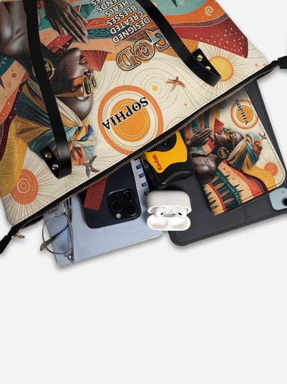 Melaniva “Grace & Strength” Leather Totebag Deal