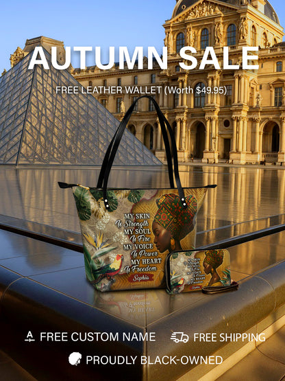 Melaniva Tropical Spirit Leather Totebag Deal