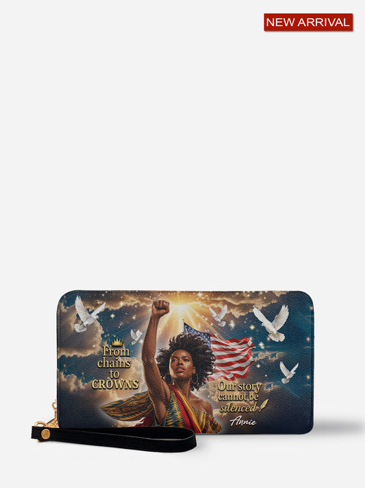 Melaniva Story of Strength Leather Wallet - Melaniva