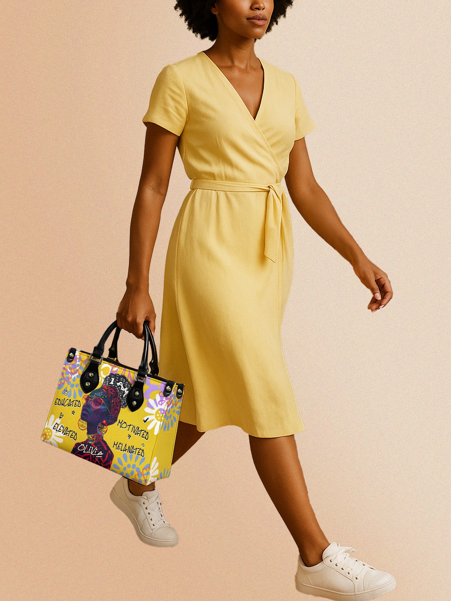 Melaniva I Am Elevated Leather Handbag