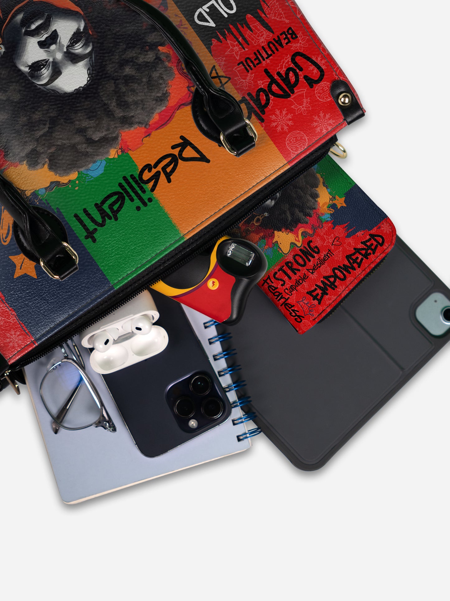 Melaniva Shea Butter & Gold Leather Handbag Deal