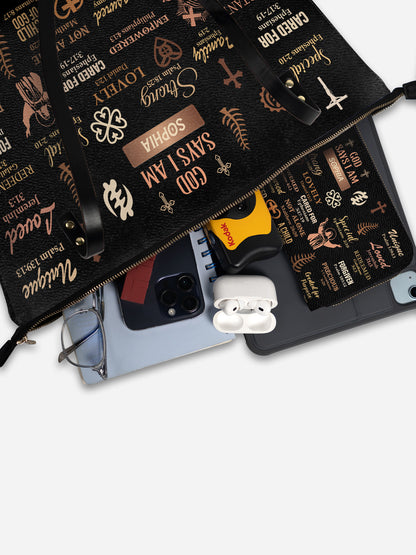 Melaniva “Beloved Queen Faith” Leather Totebag Deal - Melaniva