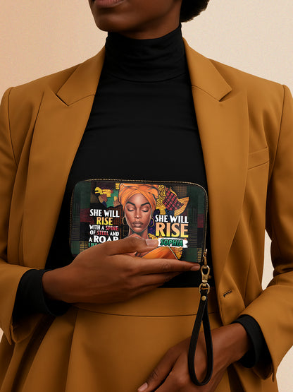 Melaniva Rise & Roar Leather Wallet
