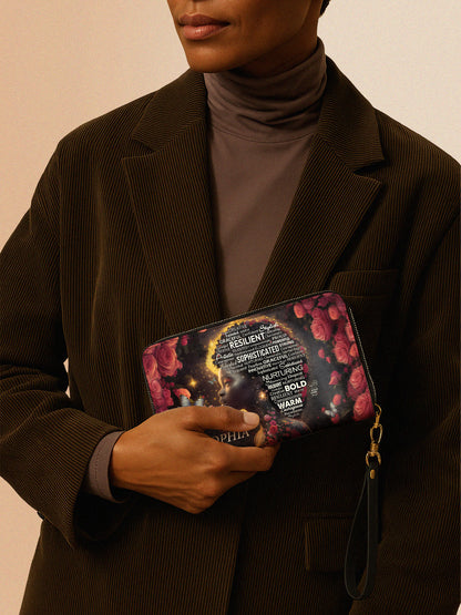 Melaniva Affirmation Bloom Leather Wallet
