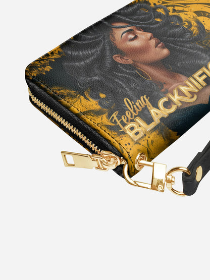 Melaniva Blacknificent Aura Leather Long Wallet (ONLY $5.99)