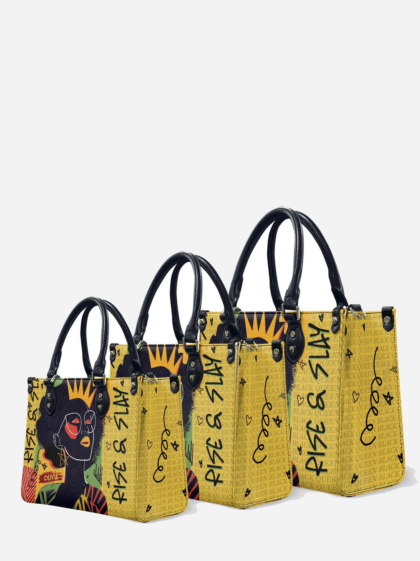 Melaniva Crowned Muse Satchel Yellow Leather HandBag Deal (FREE WALLET)