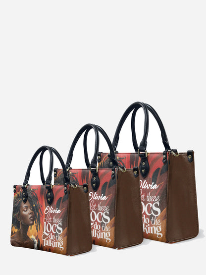 Melaniva Locs Speak Leather Handbag Deal (FREE WALLET)