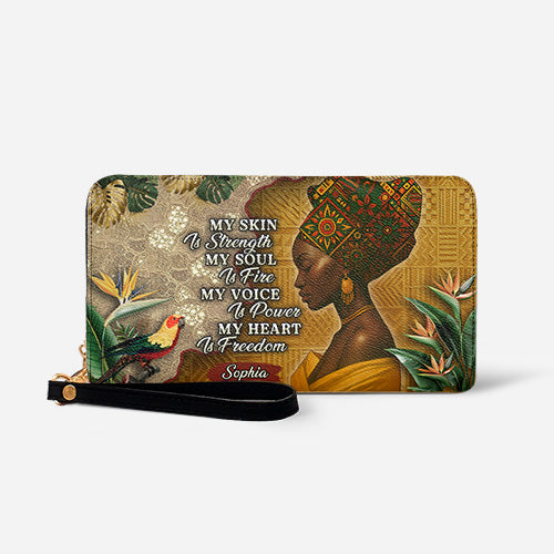 Melaniva Tropical Spirit Leather Wallet