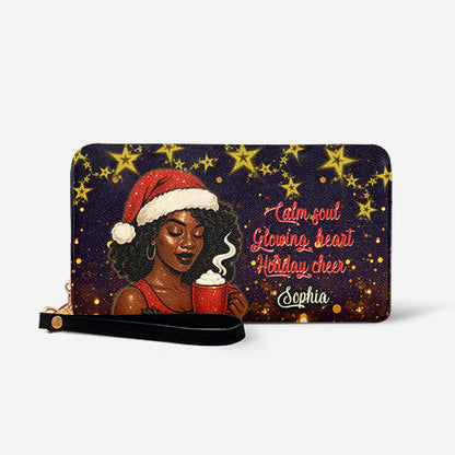 Melaniva Peaceful Christmas Leather Wallet